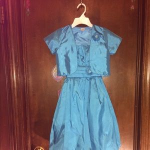 🌸girls Beautiful Turquoise three-piece dress 🌸